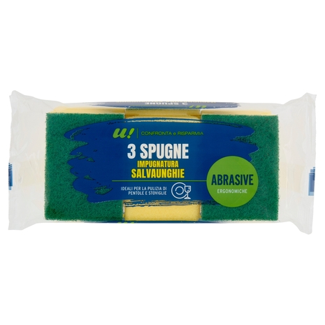 3 Spugne Impugnatura Salvaunghie Abrasive U! Confronta e Risparmia